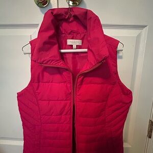 Talbots Women's Vibrant Pink Puffer Vest
